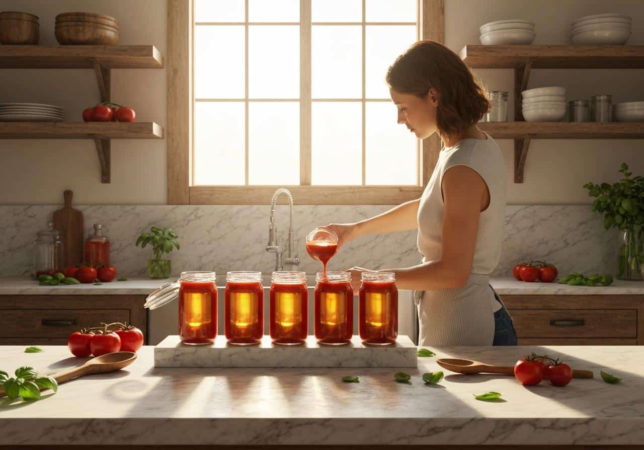 sauce tomate maison conservation sans stérilisation