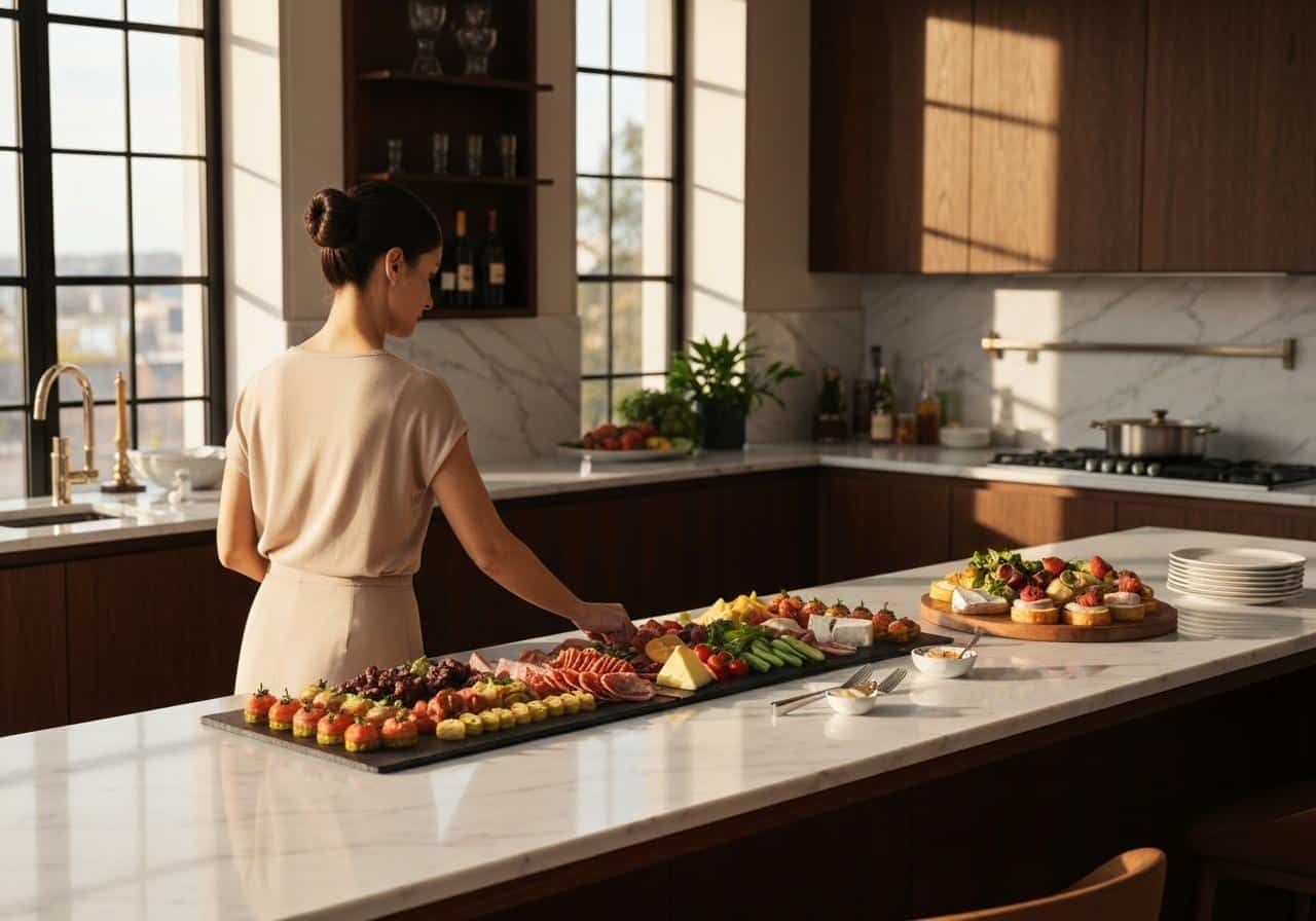 Comment dresser une belle assiette d'entrées froides pour un buffet apéritif dinatoire ?
