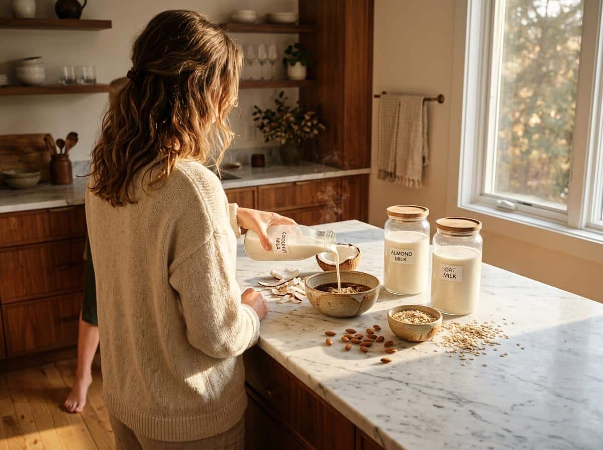 Lait de coco, lait d'amande ou lait d'avoine : lequel choisir pour cuisiner ?