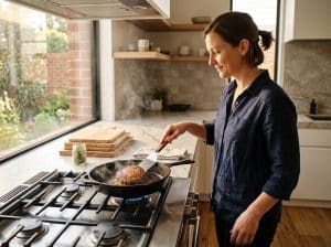 cuire un steak haché surgelé à la poêle sans le dessécher