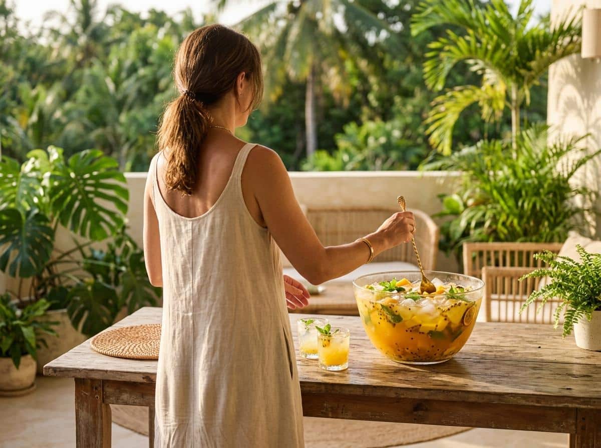recette de punch tropical sans alcool pour 20 personnes
