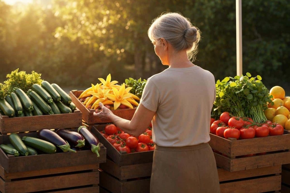 fruits et légumes en v