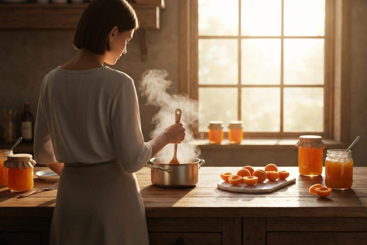 confiture abricot peu sucrée