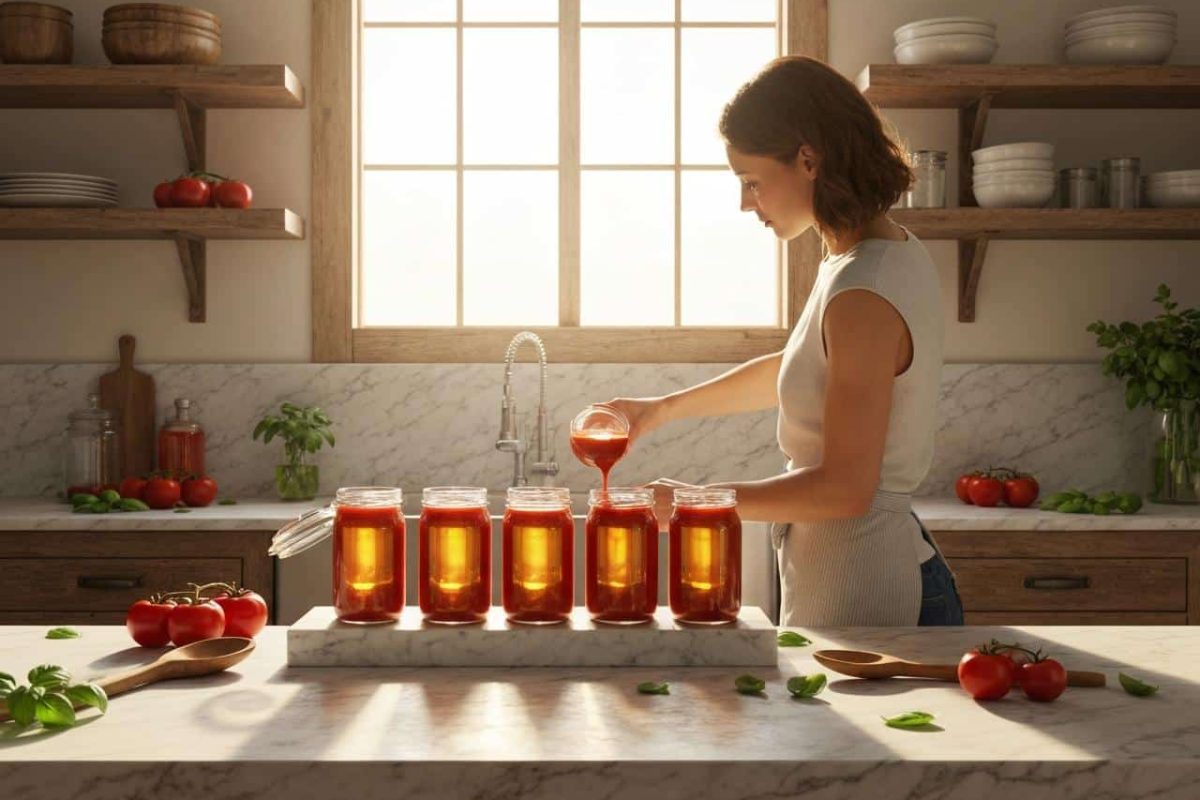 sauce tomate maison conservation sans stérilisation
